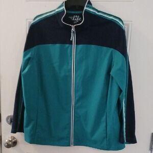 ****Made for Life Teal and Navy Jacket Size 3X